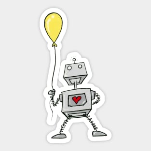 Heart and Balloon Sticker